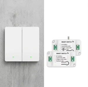 RF433 10A Waterproof Energy Harvesting Wireless Intelligent Switch Board PC for Retro Commercial Building Automation Integration