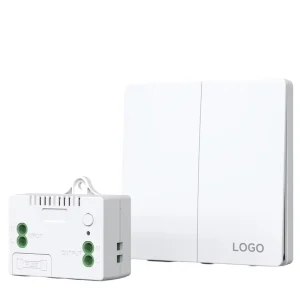 RF433 Self-Generating Wireless Remote Light Switch No Battery Wiring Needed Supports Group Control Waterproof Feature 10A