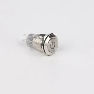 RGB LED Illuminated Pushbutton Flat Round Push Button Switch