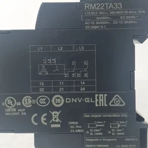RM22TA33 Control Relay Manufacturing Supplier With One-year Warranty