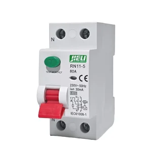 RN11-H 125A 30mA 2P/4P RCCB Copper PA66 6kA Breaking Capacity Residual Current Circuit Breaker 230V 50Hz IEC61008-1