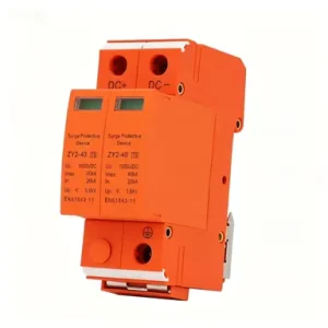 ROHS CE Certified 1000VDC T2 Type Surge Protective Device DC SPD with 40kA Max Discharge Current for Solar PV System