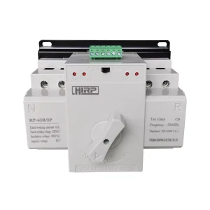 RP6 63R Dual Power Automatic Transfer Switch 63A MCB Type 2P ATS for Power Generator CE Certified Smart IP11