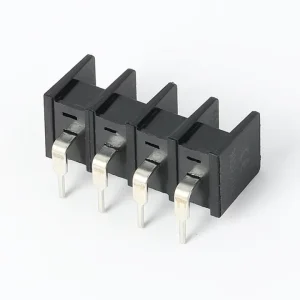 RS 25R 7.62MM Plug In Straight Pin Barrier Terminal Block Fence Connector PA66 10A 300V 4P 6P 8P 10P 12P