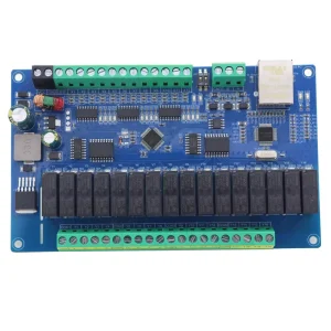RS485 TCP Modbus RTU Protocol 12 Input 16 Electromagnetic Relay IO Board Analog Acquisition TCP IP Network Control Module DIN