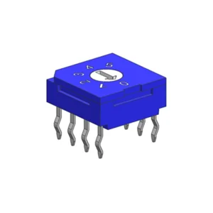 RS8050H Automatic 01 2 3 4 5 Positions Selector Rotary Dip Switch IP67 Washable 50VDC 100mA 20000 Cycle Mechanical Life