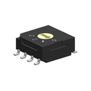RS8163S Rotary Potentiometer Selector Switch 12 3 4 5 6 Code SP6T Circuit IP67 Rated RoHS Certified 180 Rotation 20 000 Steps