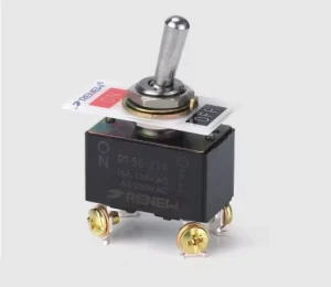 RT S6 21B General purpose Metal IP40 on off Toggle Switch DPST 15A 250VAC
