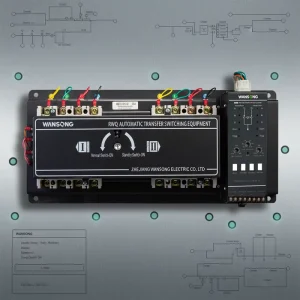 RWQ1 Auto Change Over ATS MCCB Type AC400V Three Phase 3P 4P Automatic Transfer Switch 100A 630A