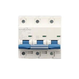 Rail Mounted Miniature Circuit Breaker HTM1 100 PA66 CE Certified Low Voltage 230V 6KA Breaking Capacity IP65 Protection