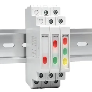 Rail mounted Plastic Indicator Light JD9 1 2 3 LED Signal 230V AC DC Ultra thin Signal Lamp Indicator Light