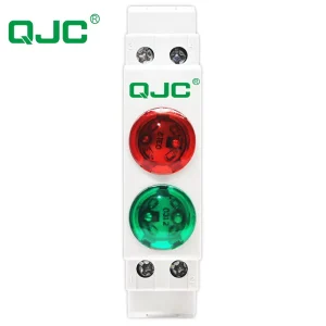 Rail-type Indicator Light LED Power Signal Light AC DC 24V 220V Red Green Light Emitting Diode