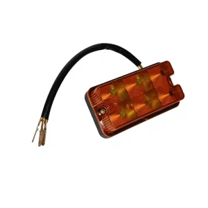 Rectangular Amber LED Side Turn Signal Light Shockproof Waterproof Forklift Warning Indicator Lamp 24V 8W OE KHZXD001 Universal