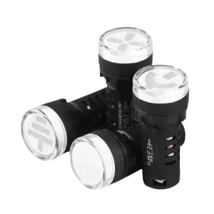 Red Green Dual-Color LED Plastic Breaker Position Indicator Light AD16 22W/D AC/DC 12V-380V Input IP55 Rated 50000 Hours