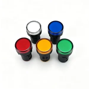 Red LED Waterproof Industrial Use Pilot Lamp Screw Terminal AD16-22DS 110V 22mm Mounting Hole Plastic IP40 30000 Hours Lifespan