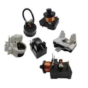 Refrigerator Parts Thermal Overload Protector and PTC Motor Starter Relay Kits for Fridge Freezer Compressor
