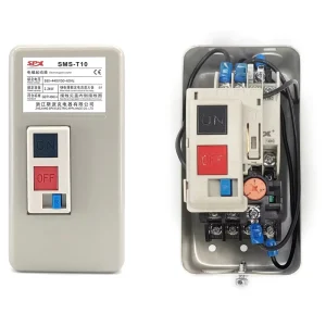 Relay Current 4 To 6 Amp 415V 690 V 3-Phase 50/60Hz Magnetic Nail Starter 5A Motor Starter With Metal Box Motor Applications