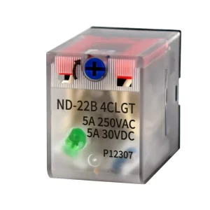 Relay Manufacturer Universal 5A 14 Pins Relay ND-22B 4CLGT Miniature Coil Electromagnetic Relay with LED