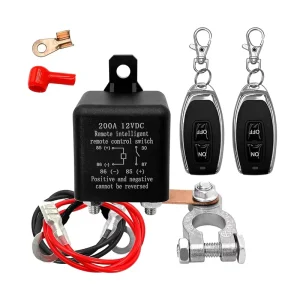 Remote Battery Disconnect Switch 12V 200A Remote Control Battery Switch Relay Anti theft Car RV Boat Battery Kill Switch