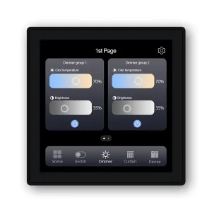 Remote Control Smart Home Zigbee Switch Smart Switch and Scene Control Panel 2 in 1