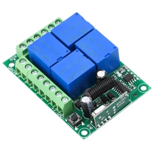 Remote Control Switch Learning-Type DC Four-Channel Intelligent Wireless Module Relay AC 90-220V 433 MHz Made Mainland China