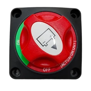 Removable 4 Directions 12-24V 200A 2-Pole Dual Battery Disconnect Switch with Copper-Tinned Wires for Boat Car & Industrial Use