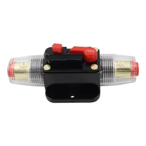 Resettable Circuit Breaker 20A-150A 12-24V DC Car Truck Fuse Brass Nickel Plated CE Certified Axial Lead 2-Pole Fast Blow