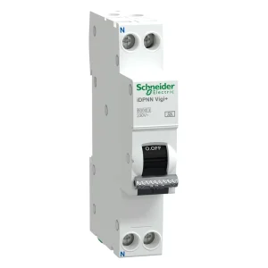 Residual Current Circuit Breaker MCB Acti9 Pro IDPNN Vigi A9RBONC1061 A9RBONC1101 A9RBONC1161 1P N C curve 4.5kA 230V
