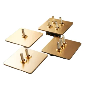 Retro Durable 3 Way Toggle Wall Switch Stainless Steel Panel Light Sockets USB A USB C Ports IP21 UK Standard Home Hotel