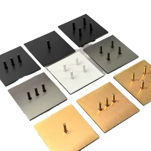 Retro Vintage Brass Toggle Light Switch 1 2 3 4 Gang Luxury Metal Brass Panel Wall Switch for Hotel Home Decoration