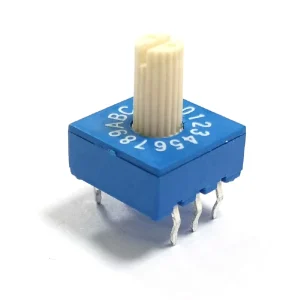 Rotary DIP Switch 2-8 Position BCD Code Selector for Industrial Control & Smart Metering DC 12V 0.1A UL94V-0 Plastic Housing