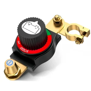 Rotary Top Post Battery Disconnect Switch 12 48V Negative Terminal Cutoff Isolator For Car RV Boat ATV UTV Heavy Duty Vehicles