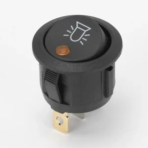 Round Rocker Switch 20MM Diameter SPST ON OFF 3 Pins Lighted Blue Industrial Cars Use Switch Panel Customizable
