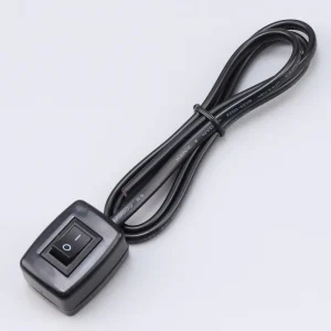 Round Rocker Switch on Off 12V 24V Volt Toggle Switch 2 Pin 6A 250V With 75CM Cable