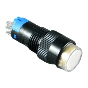 Round Shape 12mm 3A 250V AC Solid Color Pushbutton Switches SP Alternate Pushbutton Switches