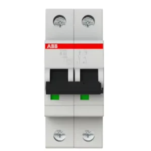 S202-B63 2 Pole 63A D Type MCB 6kA Breaking Capacity Air Circuit Breaker for Overload Short Circuit Protection