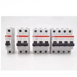 S202 C10 MCB 2P 10A C Curve Miniature Circuit Breaker 6kA Breaking Capacity For Home Commercial Distribution Box