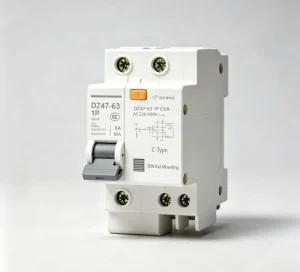 S203-C100 Miniature Circuit Breaker 6 KA Breaking Capacity 230/400V Compact Protective Switch for Lighting Circuits