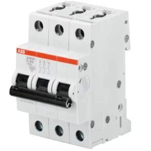 S203-C6 MCB Miniature Circuit Breaker 3P 6A C Curve 6kA 230 400V AC Overload Short Circuit Protection DIN Rail Mount