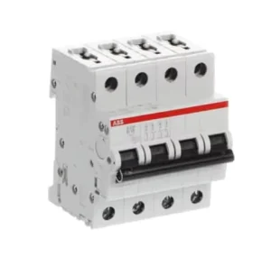 S204-B16 16A 4P Type B MCB 6kA Breaking Capacity 400V AC DIN Rail Miniature Circuit Breaker Overcurrent Protection