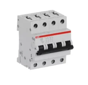S204 C50 4 Pole 50A C Curve MCB 6kA 400V IEC EN 60898 Certified DIN Rail Mount Miniature Circuit Breaker