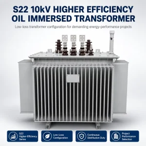 S22 10kV Higher Efficiency Low Loss Oil Immersed Distribution Transformer