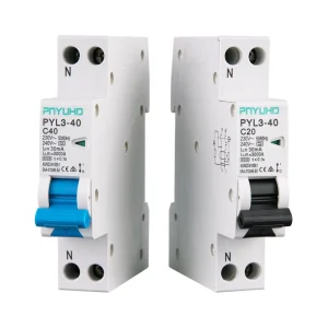 SAA RCBO 1P N 6KA 30mA 18mm Miniature Circuit Breaker 240V/230V Electronic Overcurrent Protection Pnyuho PYL3 C B