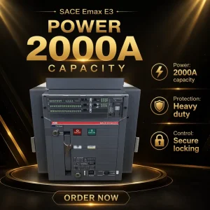 SACE E3 Air Circuit Breaker 2000A Industrial ACB Drawer Type 220 240V 50Hz 60Hz Protection