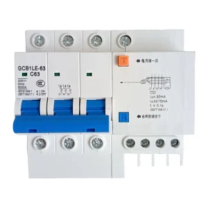 SANYUE GCB1LE-63MCB 3P 3 Pole 63A Circuit Breaker with Residual Current Protection 6kA Breaking Capacity 380V