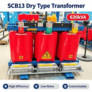 SCB13 630kVA 10kV 0.4kV Three Phase Cast Resin Dry Type Distribution Transformer