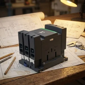 SCHNELDER Industrial LC1D Series 80A 220VAC 3 Phase AC Contactor 50 60Hz Black New