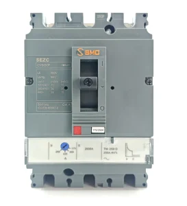 SCVS 3P 250F 250A 200A Automatic Reset Copper Moulded Case Circuit Breaker Thermal Magnetic Trip Unit 36KA 8kV