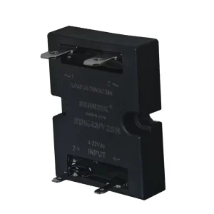 SDK43Y25N Single Phase Low Power SSR AC Input Pin Type 25A 24 480VAC Solid State Relay with CE CCC Certifications