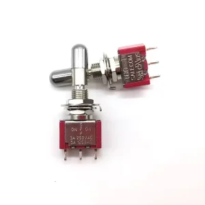 SH T8013 LKBQ Locking Lever 3Pin 3Position ON-OFF-ON SPDT Mini Toggle Switch Self Locking
